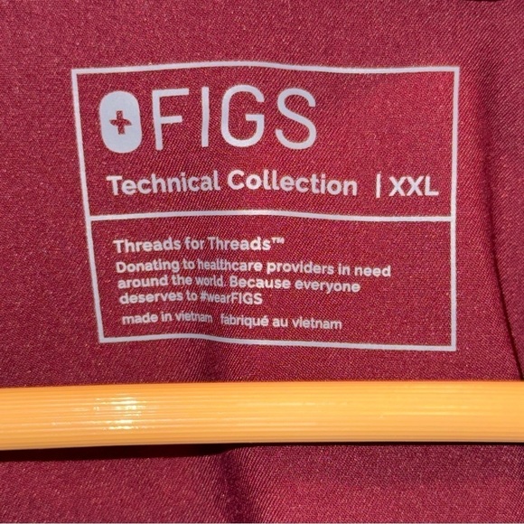 FIGS Technical Collection V-neck Short Sleeve Scrub Top Men’s Size XXL - Picture 5 of 7